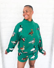 Load image into Gallery viewer, Queen Of Sparkles Dark Green Duck Shorts