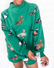 Load image into Gallery viewer, Queen Of Sparkles Dark Green Duck Shorts