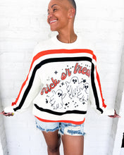 Load image into Gallery viewer, Queen Of Sparkles Trick or Treat Long Sleeve Sweater